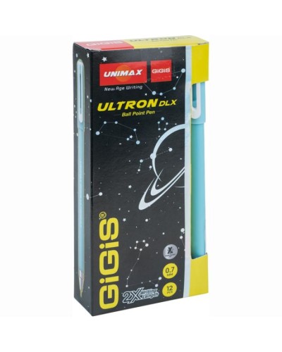 Ручка «Ultron DLX 2х» кулькова синя, TM Unimax