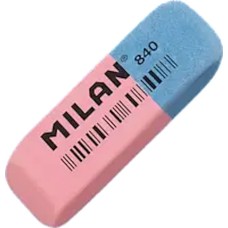 Гумка прямокутна 5,2x1,9x0,8 см, червоно-синя,TM MILAN