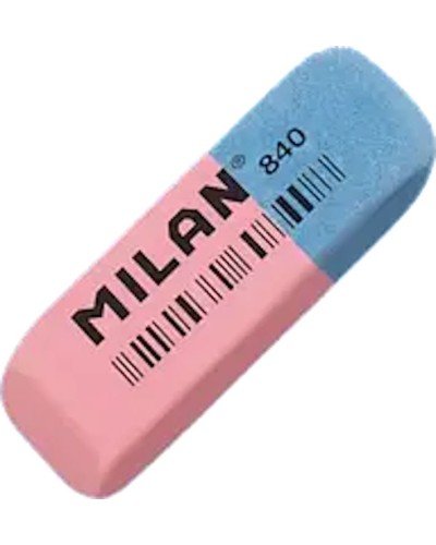 Гумка прямокутна 5,2x1,9x0,8 см, червоно-синя,TM MILAN