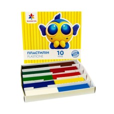 Пластилін дитячий «Захоплення» на 10 кольорів, 160 г, зі стеком, ТМ Гамма-Н