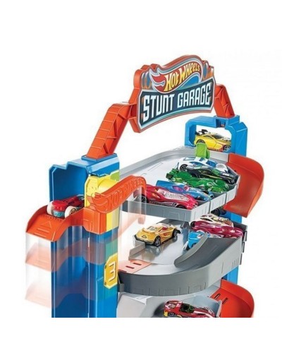 Гараж «City Garage» чотирьохповерховий та машинка, у коробці 36х8х41 см, Hot Wheels