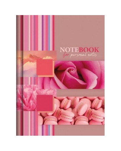 Блокнот «NOTEBOOK FOR NOTES» А6 на 176 аркушів у клітинку з твердою ламінованою обкладинкою, в асортименті, ТМ Рюкзачок