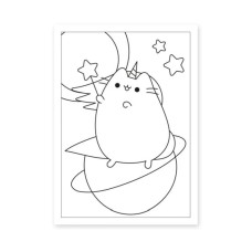 Розмальовка «Pusheen» А4 на 12 аркушів з м`якою обкладинкою, ТМ Yes