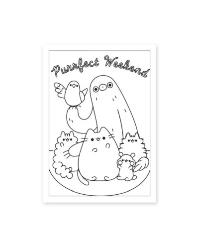 Розмальовка «Pusheen» А4 на 12 аркушів з м`якою обкладинкою, ТМ Yes