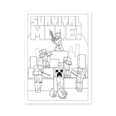 Розмальовка «Minecraft-2» А4 на 12 аркушів з м`якою обкладинкою, ТМ YES