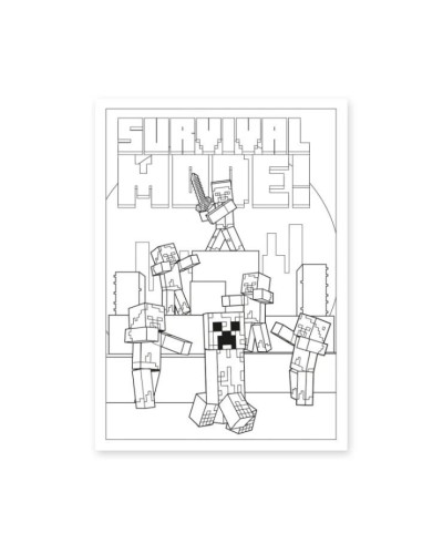 Розмальовка «Minecraft-2» А4 на 12 аркушів з м`якою обкладинкою, ТМ YES