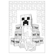 Розмальовка «Minecraft-2» А4 на 12 аркушів з м`якою обкладинкою, ТМ YES