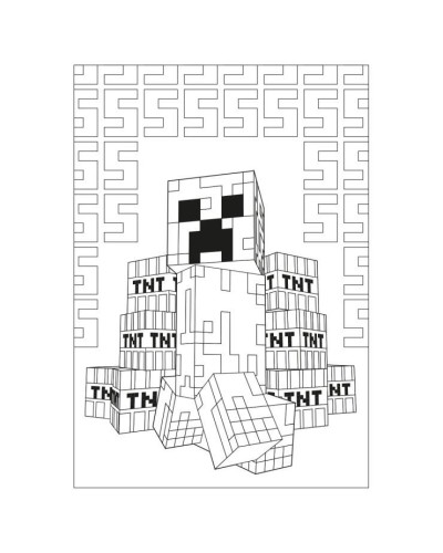 Розмальовка «Minecraft-2» А4 на 12 аркушів з м`якою обкладинкою, ТМ YES