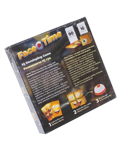 Гра настільна «Face Time» розвиваюча, у коробці 25х25х4 см, ТМ Данко Тойс