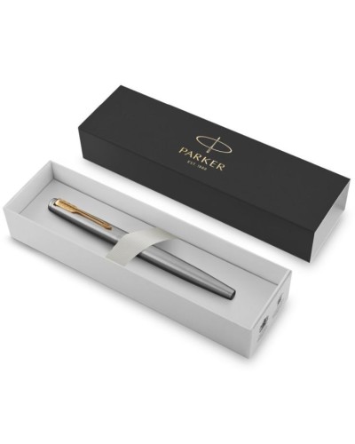 Ручка «Паркер Jotter» корпус сталь з позолотою, перо