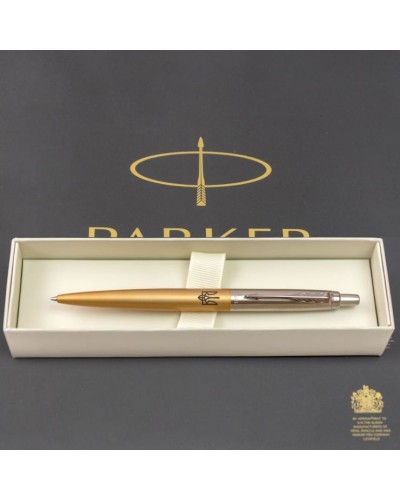 Ручка «Паркер Jotter XL Україна Matt Gold CT» з тризубом кулькова