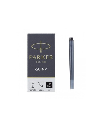 Набір з 5 картриджів «Quinkѕ» з чорними чорнилами, ТМ Parker