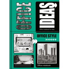 Блокнот «OFFICE» А5 на 176 аркуші у клітинку з твердою ламінованою обкладинкою, в асортименті, ТМ Рюкзачок