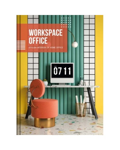 Блокнот «OFFICE» А5 на 176 аркуші у клітинку з твердою ламінованою обкладинкою, в асортименті, ТМ Рюкзачок