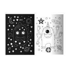 Розмальовка з неоновими наліпкамми «NEON STICKERS book» 16 сторінок, в асортименті, ТМ Апельсин