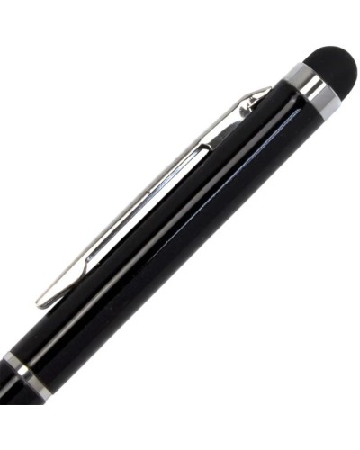 Ручка «STYLUS» кулькова поворотна з металевим чорним корпусом, синя, ТМ Economix