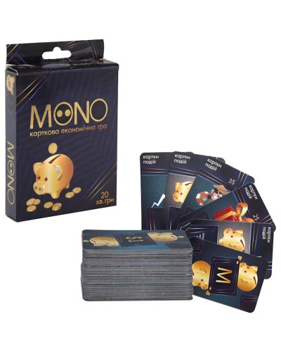 Гра карткова «Mono» розвивальна, у коробці 13,5х9х2 см, ТМ Strateg