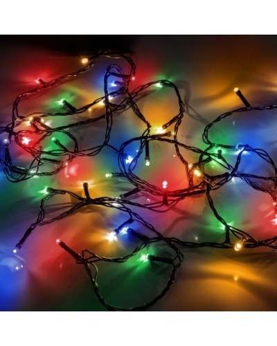 Електрогірлянда «Нитка» 4,9 м на 70 LED-лампочок різнокольорова на 8 режимів мерехтіння, Yes! Fun