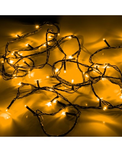 Електрогірлянда «Нитка» 4,9 м на 70 LED-лампочок тепло-біла на 8 режимів мерехтіння, Yes! Fun