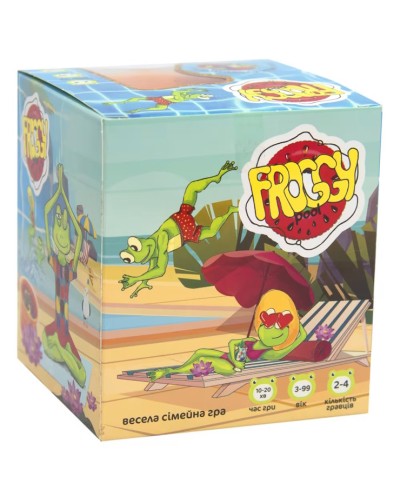 Гра настільна «Froggy Pool» розважальна, у коробці 12,5х11х11 см, ТМ Strateg