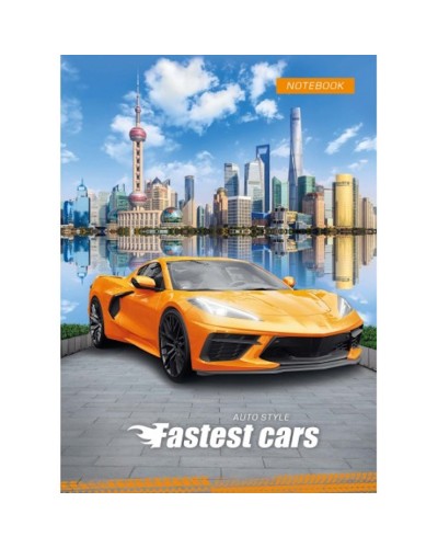 Блокнот «CARS» А6 на 32 аркуші у клітинку на скобі з м'якою обкладинкою, в асортименті, ТМ Рюкзачок