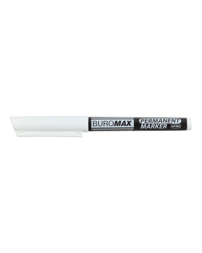 Маркер водостійкий білий 1-2 мм,ТМ Buromax