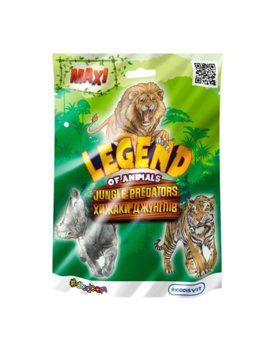 Стретч-іграшка «LEGEND OF ANIMALS. Драженики джунглів» 15 см, в асортименті, 12 шт у дисплеї 18х8х21 см