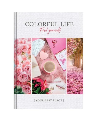 Канцелярська книга «COLORFUL LIFE» на 80 аркушів у клітинку з твердою ламінованою обкладинкою, в асортименті, ТМ Рюкзачок