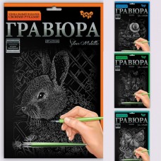 Креативна творчість «Гравюра» А4, в асортименті, у пакеті, ТМ Данко Тойс