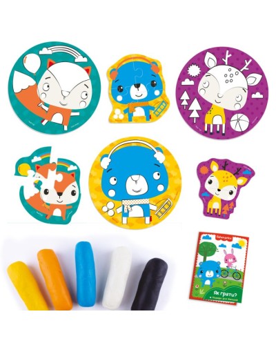 Набір для творчості «Fisher Price. Лісові друзі» ліплення з екотіста, у коробці 21,5х6х21,5 см, ТМ Vlady Toys