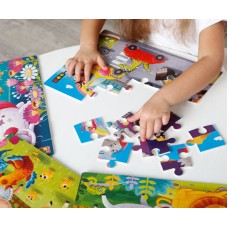 Пазли м`які «Транспорт» А4 з 24 елементів, у пакеті 30,5х34,5 см, ТМ Vlady Toys