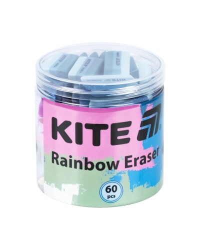 Гумка кольорова «Rainbow», в асортименті, ТМ Kite