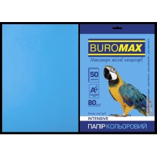 Папір кольоровий «INTENSIV» А4 50 аркушів 80 г/м2 світло-синій,ТМ Buromax