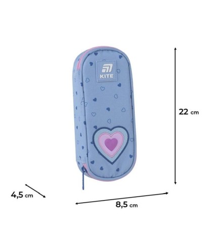 Пенал «Lovely» 8,5х22х4,5 см, ТМ Kite