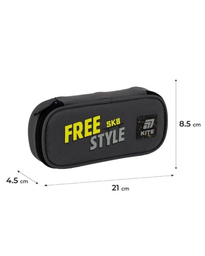 Пенал «Free Style» 8,5х21х4,5 см, ТМ Kite