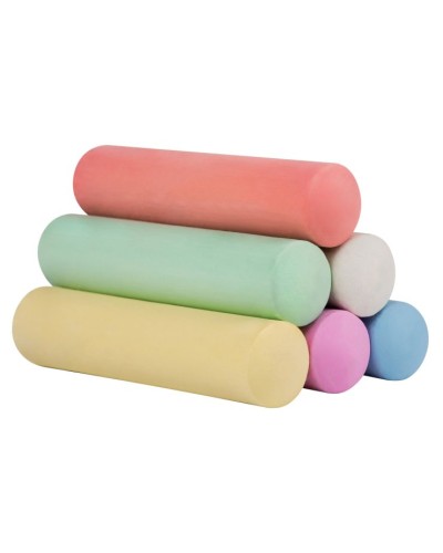 Крейда «Sweet Cream» 6 шт на 6 кольорів кругла, JUMBO, ТМ YES