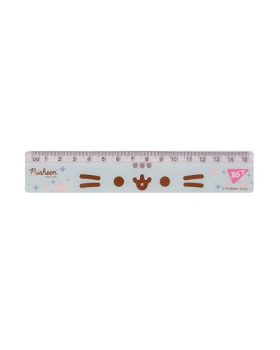 Лінійка «Pusheen» 15 см блакитна, ТМ YES