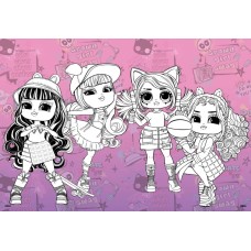 Розмальовка зі стікерами «Skate Dance 2 Tweens» на 16 сторінок з м`якою обкладинкою 21х29 см, ТМ Ідейка