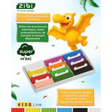 Пластилін «DINO» на 12 кольорів, 192 г, KIDS Line