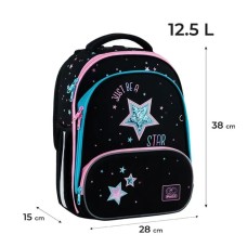 Рюкзак «Будь Зіркою» каркасний 38х28х15 см, 597M-1, GoPack Education