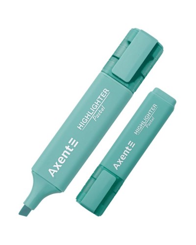Маркер «Highlighter» клиноподібний 1-5 мм бірюзовий, ТМ Axent