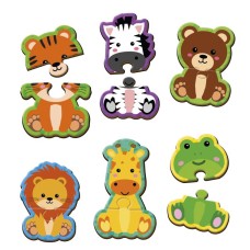 Пазли магнітні «Тваринки» на 12 елементів, ТМ Vladi Toys