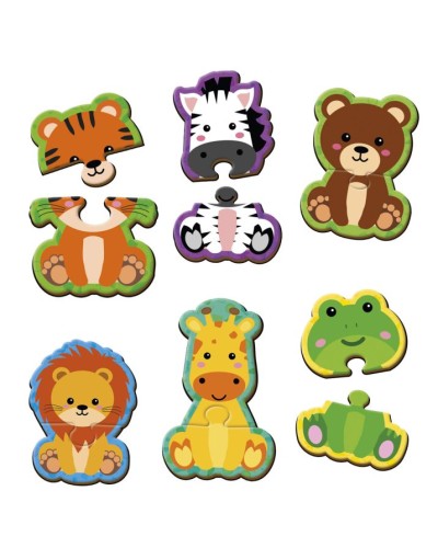 Пазли магнітні «Тваринки» на 12 елементів, ТМ Vladi Toys