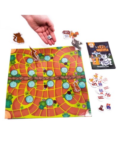 Гра настільна «Вусаті шукачі» маршрутна, у коробці 27х6х20 см, ТМ Vladi Toys