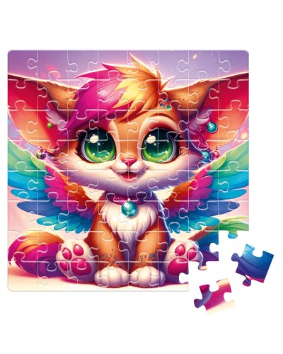 Пазли «De.tail. Крилате лисеня» на 64 елементи, у коробці 7х3,5х10 см, ТМ Vladi Toys