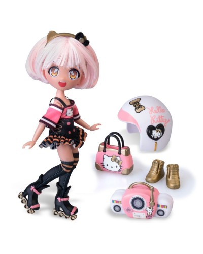 Ігровий набір 4SF MANGA DOLLS серії «Hello Kitty. Золота Ролер Діва» 19,5 см з аксесуарами, у коробці 25х16х6 см