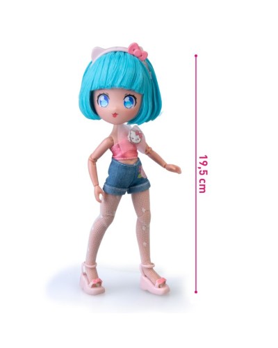 Ігровий набір 4SF MANGA DOLLS серії «Hello Kitty. Красива Пінк на скутері» 19,5 см з аксесуарами, у коробці 25х33х8 см