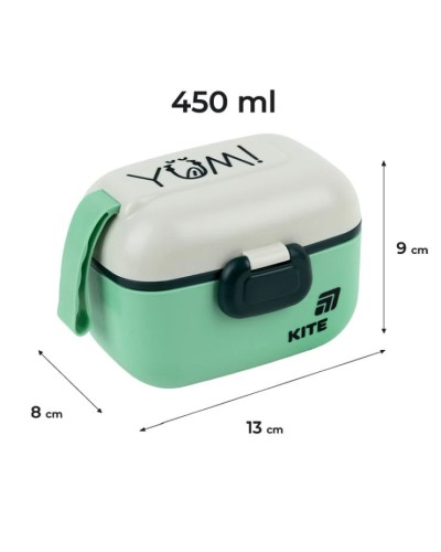 Ланчбокс 420 мл зелений, TM Kite