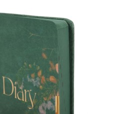 Щоденник датований «Bloom» А5 на 368 аркушів з кртонною обкладинкою, зелений, Leo Planner