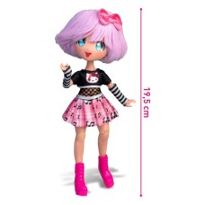 Лялька «Hello Kitty. 4SF MANGA DOLLS. Тедді Рок» 19,5 см, у коробці 25х11х6 см